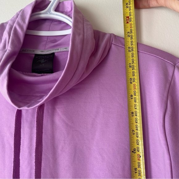 Athletic Works lilac purple cowl neck dri-more tech women’s sweatshirt large - Picture 6 of 10
